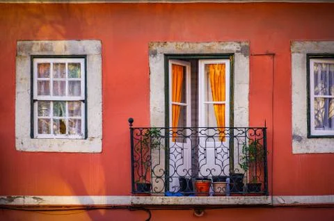 Lisbon Balcony Stock Photos