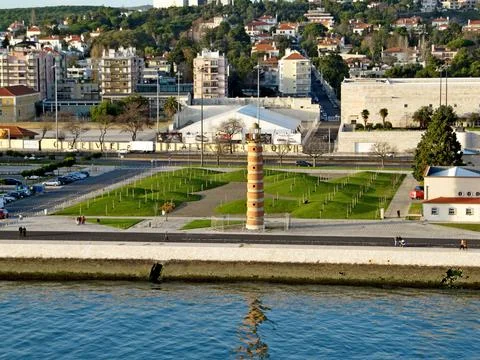 Lisbon. Belem Lighthouse Foto stock