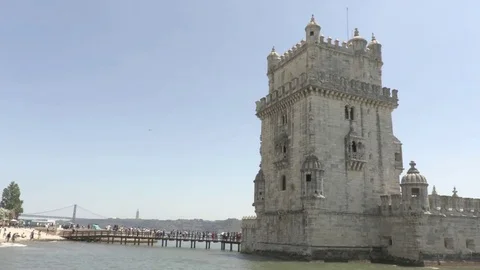 Lisbon - Belem Tower (2017) Video stock 77191992