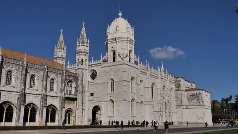 Lisbon BelemLisbon Monastery of Jerónimos Video stock 86906814