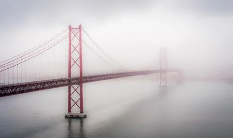 Lisbon bridge Stock Photos