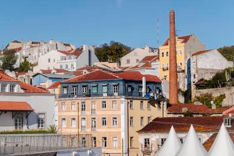 Lisbon buildings Stock Photos