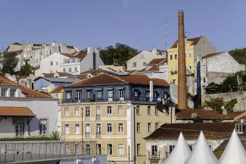 Lisbon buildings Stock Photos