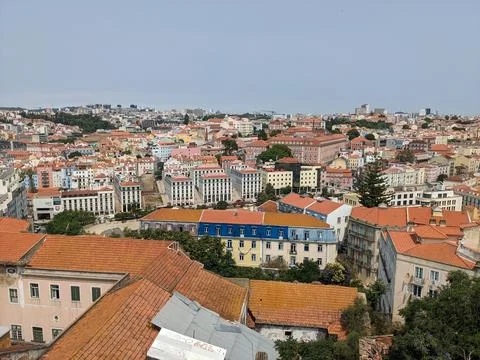 Lisbon from the Castle Stock Photos