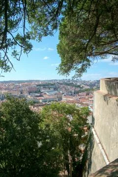 Lisbon Castle View Stock Photos