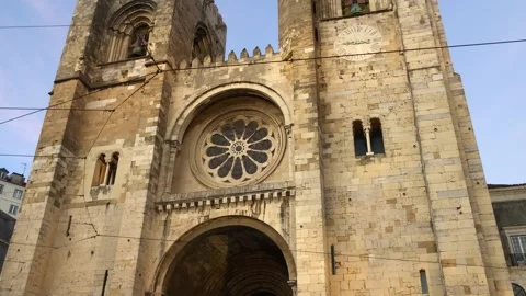 Lisbon Cathedral Stock Footage 197464130