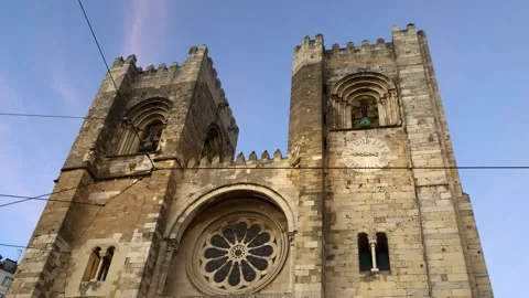Lisbon Cathedral Stock Footage 197464132