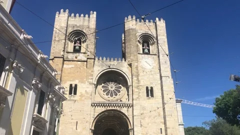Lisbon Cathedral Stock Footage 197464144