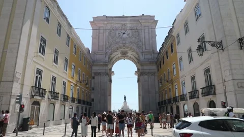 Lisbon city center Stock Footage 136579112