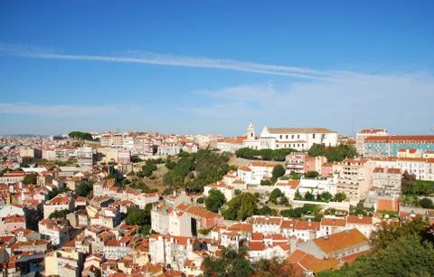 Lisbon cityscape Stock Photos