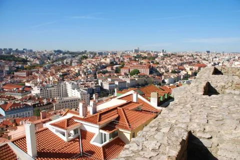 Lisbon cityscape Stock Photos