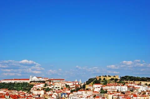 Lisbon cityscape Stock Photos