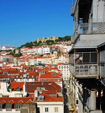 Lisbon cityscape Stock Photos