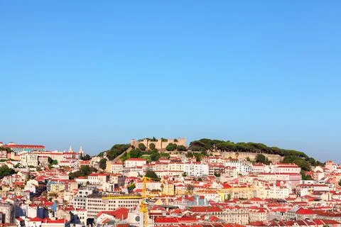 Lisbon cityscape Stock Photos