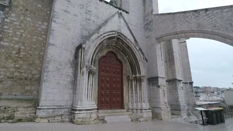 Lisbon, Convento do carmo Stock Footage 147197587