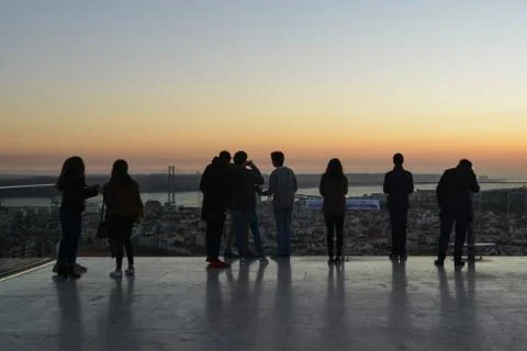 Lisbon, December 2017 Foto stock