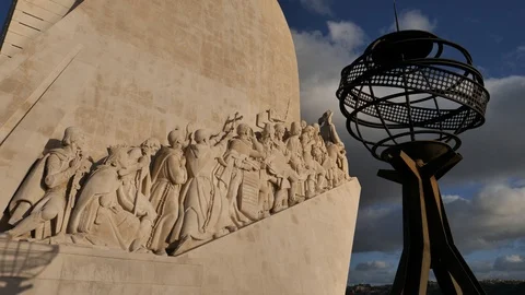 Lisbon Discoveries Monument Video stock 86907597