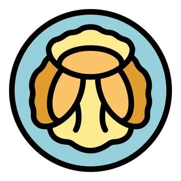 Lisbon food icon vector flat Stock Illustration