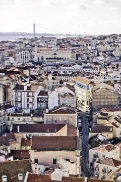 Lisbon general view Stock Photos