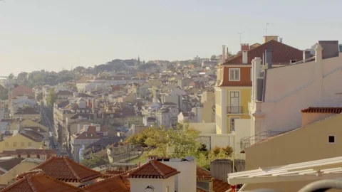 Lisbon hill Stock Footage 72785165