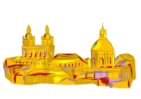 Lisbon Stock Illustration