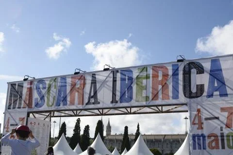 Lisbon masquerade Stock Photos