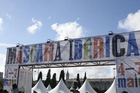 Lisbon masquerade Stock Photos