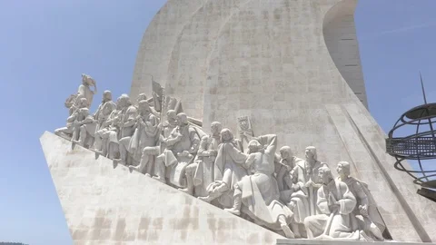 Lisbon - Monument of the Discoveries (eastern Facade) Video stock 77171492