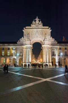 Lisbon at night Fotos de archivo