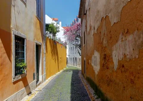 Lisbon. Old streets Stock Photos