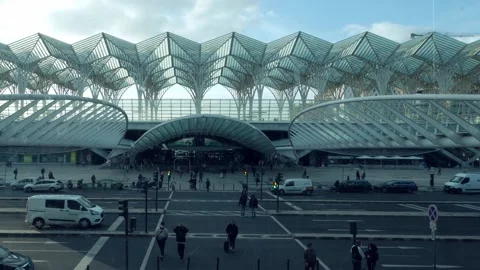Lisbon Oriente Station Stock Footage 168027312