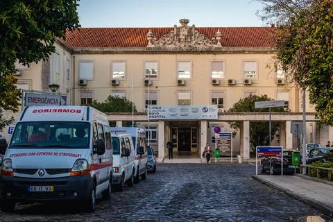Lisbon, Portugal - November 8, 2018: Santa Marta Hospital in Lisbon Stock Photos