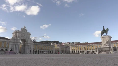 Lisbon - Praca do Comercio (2017) Video stock 77462360