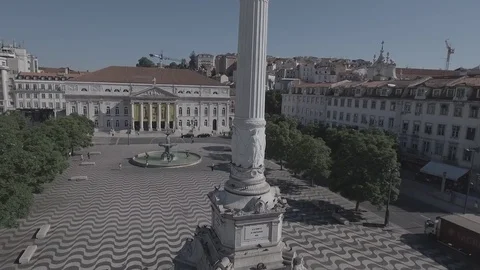 Lisbon, Praca Video stock 78871092