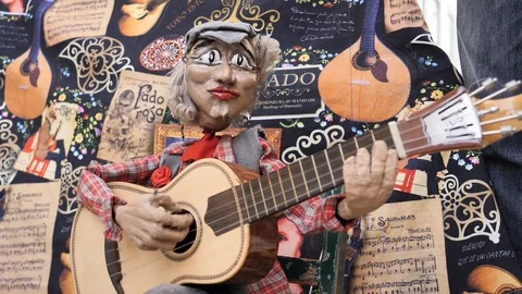 Lisbon Puppet Doll Video stock 86904486