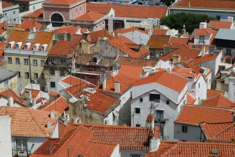 Lisbon rooftops Stock Photos