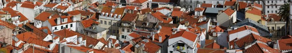 Lisbon rooftops Stock Photos