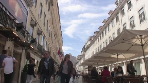 Lisbon Rua Augusta 2 Stock Footage 71624230