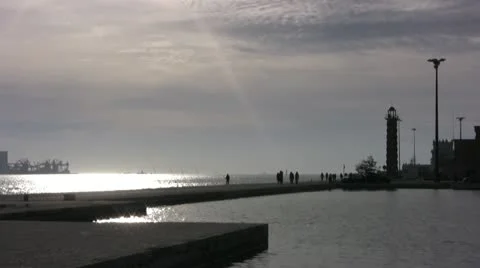 Lisbon Seafront Stock Footage 20081275