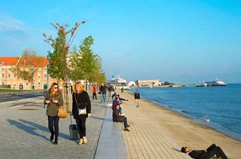 Lisbon seafront Stock-Fotos