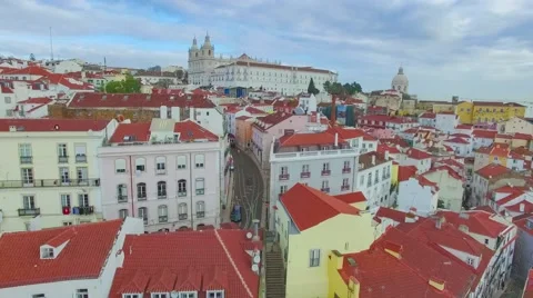Lisbon from the sky Vídeo Stock 59191057