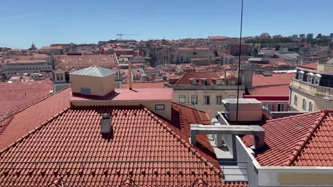 Lisbon Skyline 스톡 동영상 197479001