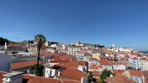 Lisbon Skyline Stock Footage 197508744