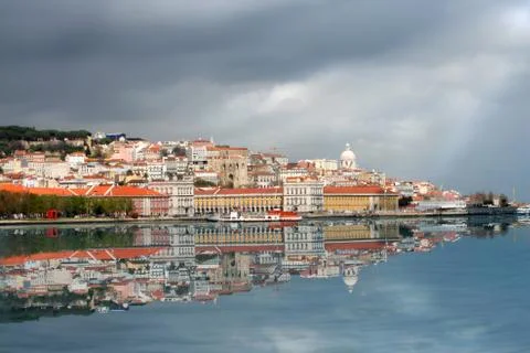 Lisbon skyline Stock Photos