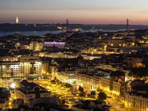 Lisbon Skyline Foto stock