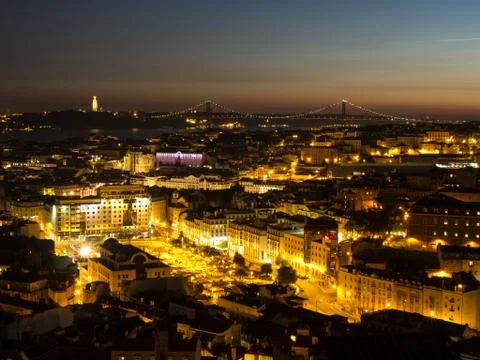 Lisbon Skyline Stock Photos