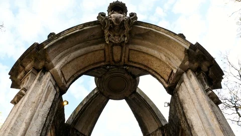 Lisbon square, view of the Largo do Carmo a popular square in the Bairro Alto Stock-Footage 108722100