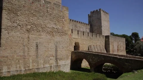 Lisbon - St George castle Stock Footage 58883302