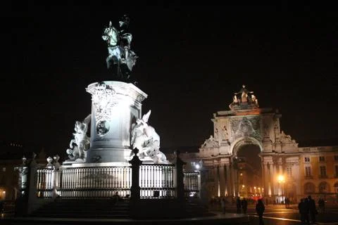 Lisbon Statue Stock Photos
