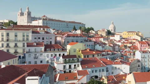 Lisbon in a summer evening Stock Footage 68159972